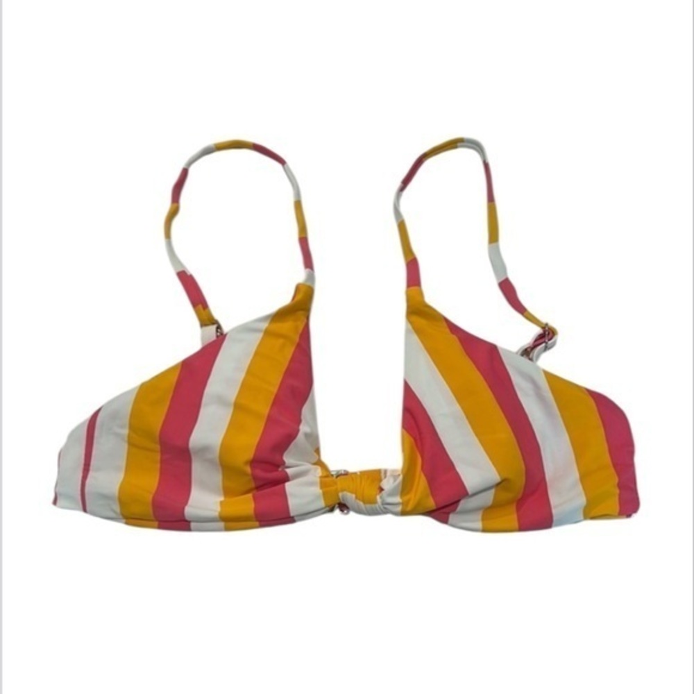 Dippin' Daisy's striped bikini swim top size small new